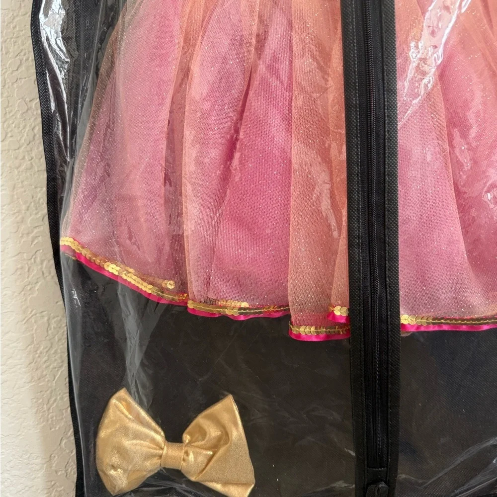 Laylas Dance CAROUSEL WALTZ Pink and Gold Kids Ballet Dance Costume Dress